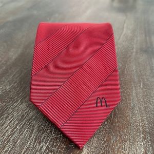 Vintage McDonald’s Red Stripe Neck Tie